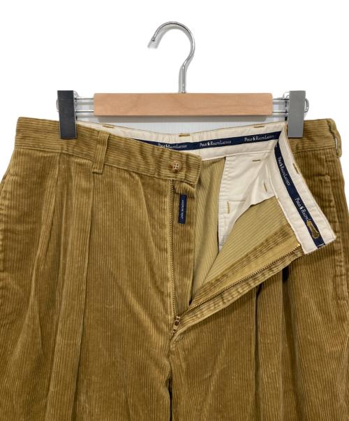 POLO RALPH LAUREN（ポロ・ラルフローレン）POLO RALPH LAUREN (ポロ・ラルフローレン) コーデュロイタックパンツ ベージュ サイズ:35の古着・服飾アイテム