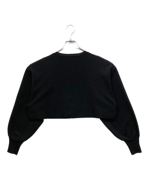 RIM.ARK（リムアーク）RIM.ARK (リムアーク) ショートカーディガン / Short oblong knit CD ブラック サイズ:FREEの古着・服飾アイテム