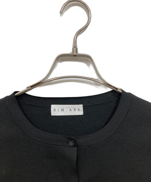 RIM.ARK（リムアーク）RIM.ARK (リムアーク) ショートカーディガン / Short oblong knit CD ブラック サイズ:FREEの古着・服飾アイテム