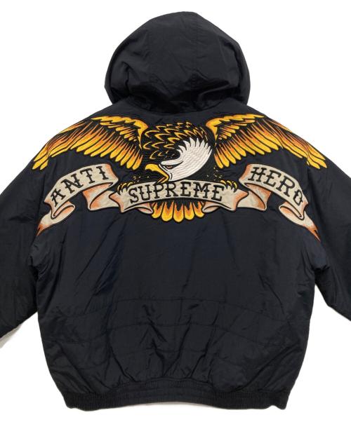 SUPREME（シュプリーム）Supreme (シュプリーム) ANTIHERO (アンタイヒーロー) スタジアムジャケット / Stadium Jacket ブラック サイズ:Lの古着・服飾アイテム