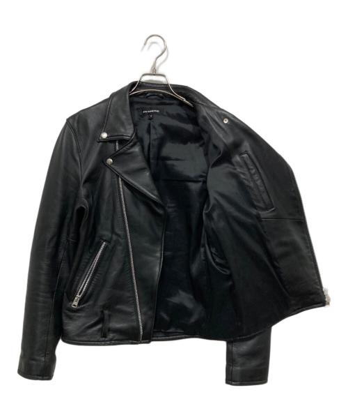 JACKROSE（ジャックローズ）JACKROSE (ジャックローズ) ダブルライダースジャケット ブラック サイズ:Lの古着・服飾アイテム