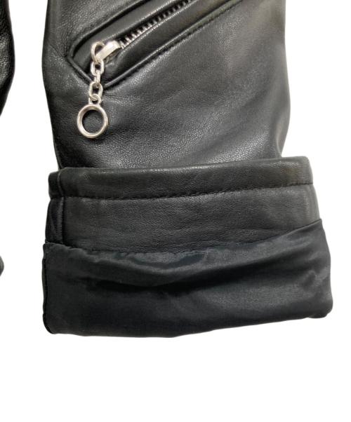 JACKROSE（ジャックローズ）JACKROSE (ジャックローズ) ダブルライダースジャケット ブラック サイズ:Lの古着・服飾アイテム