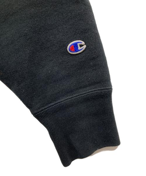 Champion REVERSE WEAVE（チャンピオン リバース ウィーブ）Champion REVERSE WEAVE (チャンピオン リバース ウィーブ) クルーネックスウェット ブラック サイズ:Lの古着・服飾アイテム