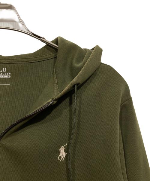 POLO RALPH LAUREN（ポロ・ラルフローレン）POLO RALPH LAUREN (ポロ・ラルフローレン) ジップパーカー グリーン サイズ:Mの古着・服飾アイテム
