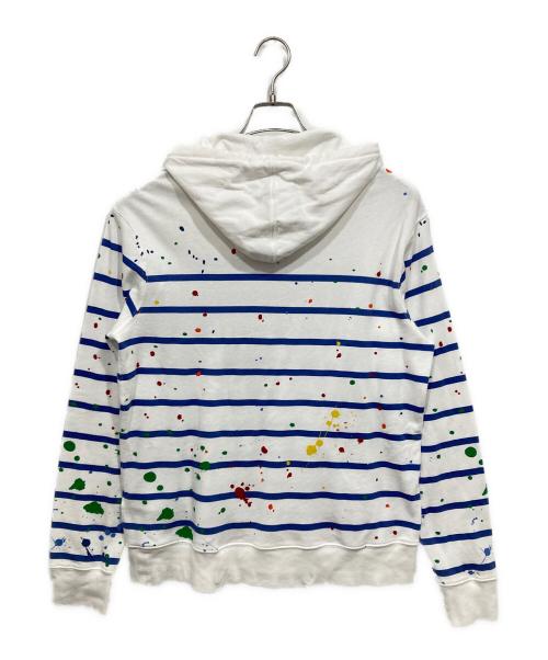 POLO RALPH LAUREN（ポロ・ラルフローレン）POLO RALPH LAUREN (ポロ・ラルフローレン) ボーダーパーカー ホワイト サイズ:Mの古着・服飾アイテム