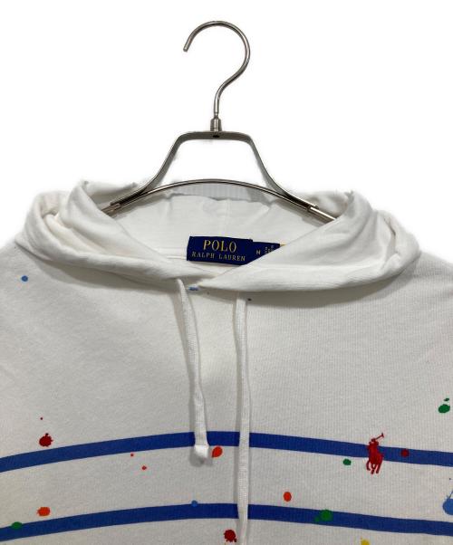 POLO RALPH LAUREN（ポロ・ラルフローレン）POLO RALPH LAUREN (ポロ・ラルフローレン) ボーダーパーカー ホワイト サイズ:Mの古着・服飾アイテム