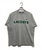 LACOSTEラコステ）の古着「ヘビーウェイトブランドネームロゴTシャツ」｜グレー