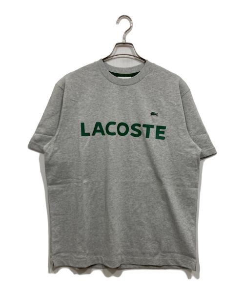 LACOSTE（ラコステ）LACOSTE (ラコステ) ヘビーウェイトブランドネームロゴTシャツ グレー サイズ:5の古着・服飾アイテム