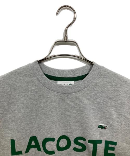 LACOSTE（ラコステ）LACOSTE (ラコステ) ヘビーウェイトブランドネームロゴTシャツ グレー サイズ:5の古着・服飾アイテム