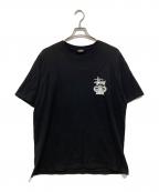 stussyステューシー）の古着「プリントTシャツ」｜ブラック