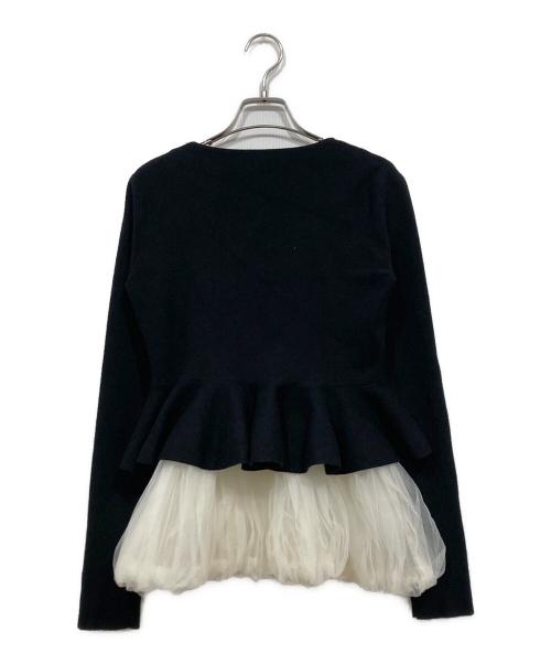eimy istoire（エイミーイストワール）eimy istoire (エイミーイストワール) バルーンヘムニットカーディガン ブラック サイズ:Freeの古着・服飾アイテム
