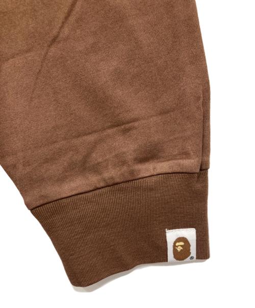 A BATHING APE（ア ベイシング エイプ）A BATHING APE (ア ベイシング エイプ) GARMENT DYE COLLEGE RELAXED FIT LS TEE ブラウン サイズ:L 未使用品の古着・服飾アイテム