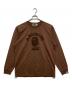 A BATHING APE（ア ベイシング エイプ）の古着「GARMENT DYE COLLEGE RELAXED FIT LS TEE」｜ブラウン