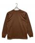 A BATHING APE (ア ベイシング エイプ) GARMENT DYE COLLEGE RELAXED FIT LS TEE ブラウン サイズ:L 未使用品：18000円