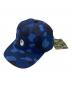A BATHING APE（ア ベイシング エイプ）の古着「COLOR CAMO APE HEAD ONE POINT PANEL CAP」｜ネイビー