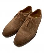 Crockett & Jonesクロケット＆ジョーンズ）の古着「スウェードウィングチップシューズ / ALBEMARLE」｜ブラウン