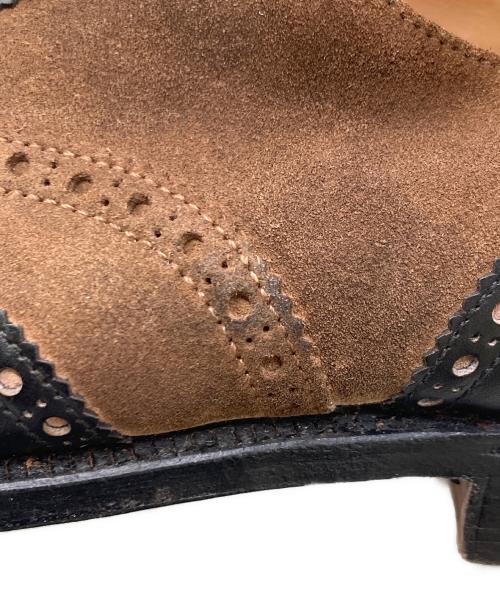 Crockett & Jones（クロケット＆ジョーンズ）Crockett & Jones (クロケット＆ジョーンズ) コンビウィングチップシューズ / LONDON ブラウン×ブラック サイズ:8Eの古着・服飾アイテム