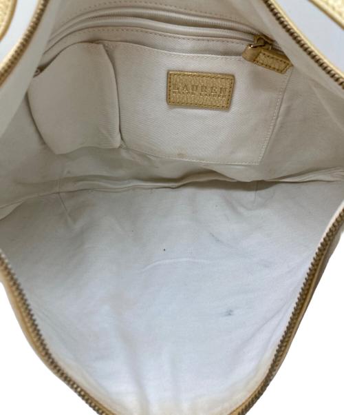 LAUREN RALPH LAUREN（ローレンラルフローレン）LAUREN RALPH LAUREN (ローレンラルフローレン) ショルダーバッグ ゴールドの古着・服飾アイテム