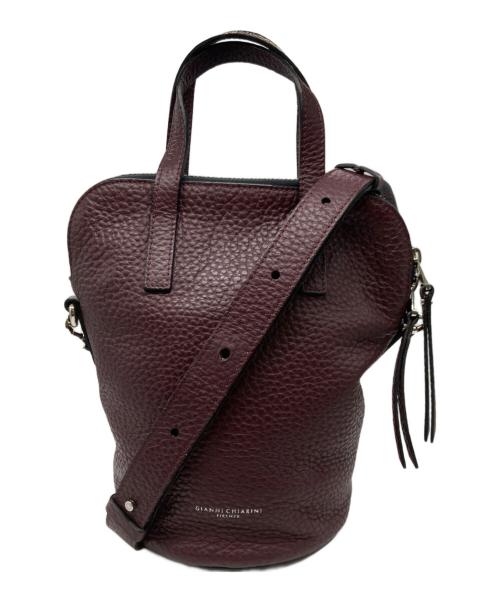 GIANNI CHIARINI（ジャンニ キアリーニ）GIANNI CHIARINI (ジャンニ キアリーニ) 2WAYショルダーバッグ ボルドーの古着・服飾アイテム
