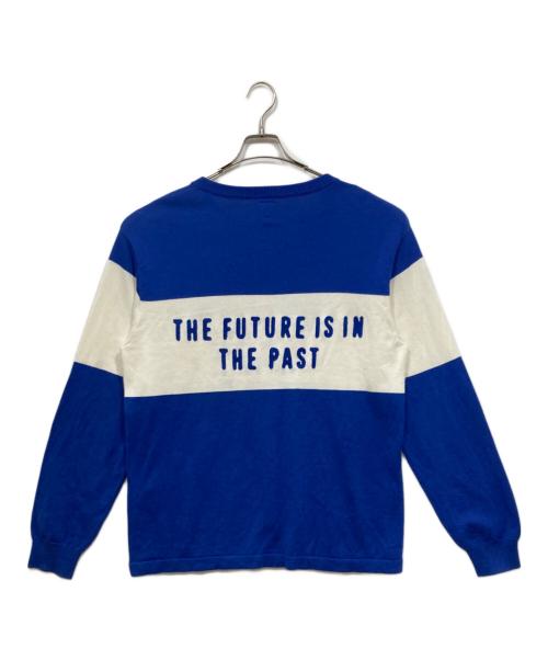 HUMAN MADE（ヒューマンメイド）HUMAN MADE (ヒューマンメイド) ニットセーター ブルー サイズ:Lの古着・服飾アイテム