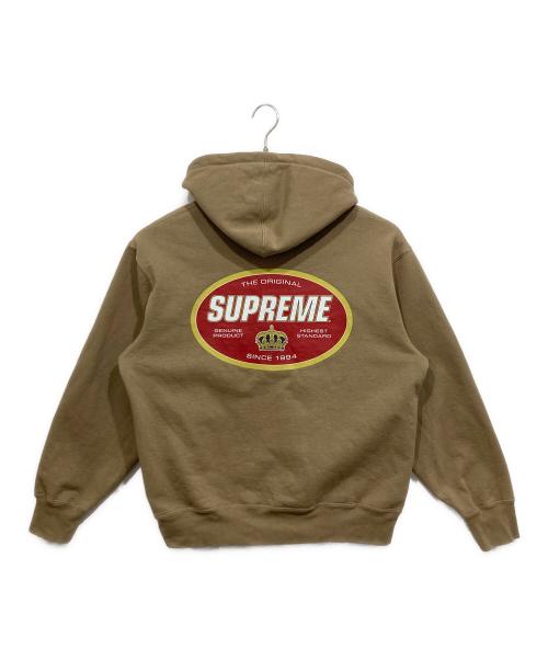 SUPREME（シュプリーム）SUPREME (シュプリーム) Crown Hooded Swatshirt ベージュ サイズ:Mの古着・服飾アイテム