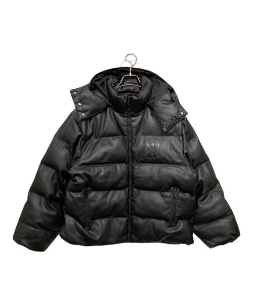 wasted（ウェイステッド）wasted (ウェイステッド) 2WAY フェイクレザー中綿ジャケット ブラック サイズ:Lの古着・服飾アイテム