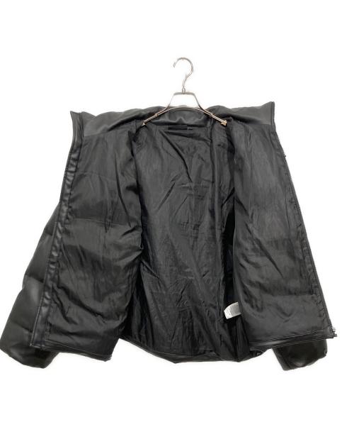wasted（ウェイステッド）wasted (ウェイステッド) 2WAY フェイクレザー中綿ジャケット ブラック サイズ:Lの古着・服飾アイテム