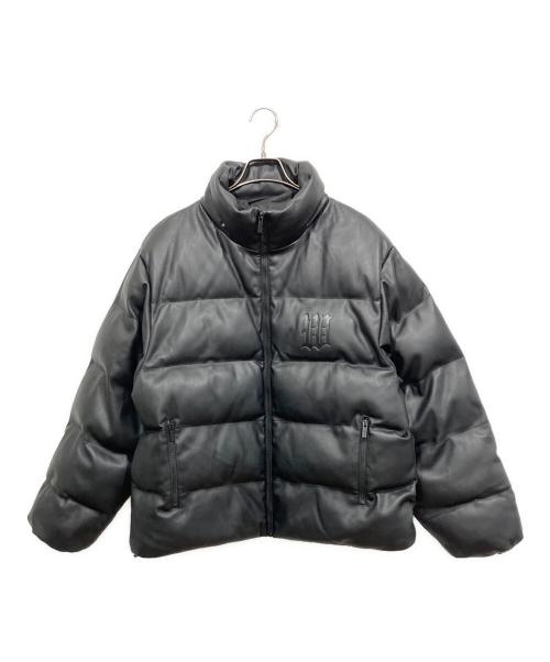wasted（ウェイステッド）wasted (ウェイステッド) 2WAY フェイクレザー中綿ジャケット ブラック サイズ:Lの古着・服飾アイテム
