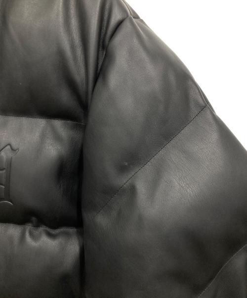 wasted（ウェイステッド）wasted (ウェイステッド) 2WAY フェイクレザー中綿ジャケット ブラック サイズ:Lの古着・服飾アイテム