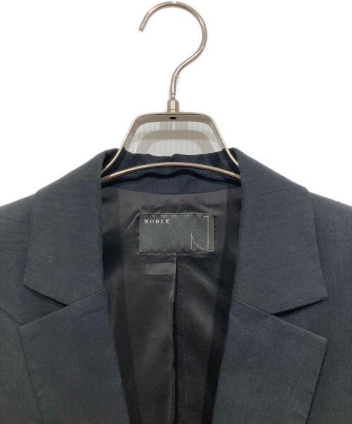 Noble（ノーブル）Noble (ノーブル) コットンリネンパワーショルダージレ ネイビー サイズ:36の古着・服飾アイテム