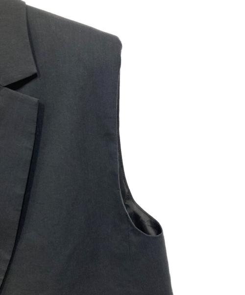 Noble（ノーブル）Noble (ノーブル) コットンリネンパワーショルダージレ ネイビー サイズ:36の古着・服飾アイテム