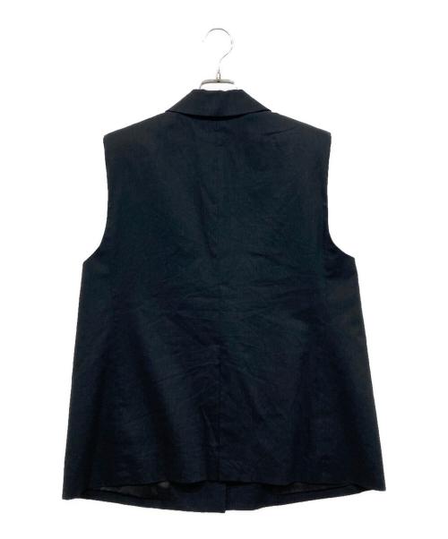 Noble（ノーブル）Noble (ノーブル) コットンリネンパワーショルダージレ ネイビー サイズ:36の古着・服飾アイテム