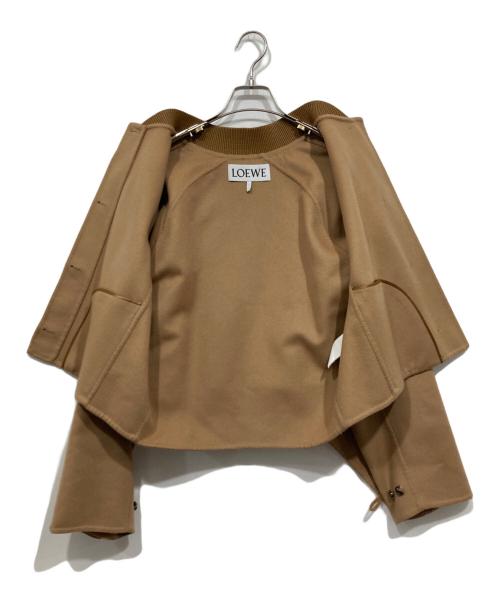 LOEWE（ロエベ）LOEWE (ロエベ) ウールカシミアボタンジャケット ベージュ サイズ:32の古着・服飾アイテム