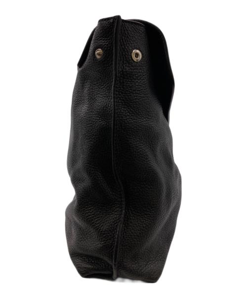 DOLCE & GABBANA（ドルチェ＆ガッバーナ）DOLCE & GABBANA (ドルチェ＆ガッバーナ) フラップレザーブリーフケース ブラックの古着・服飾アイテム