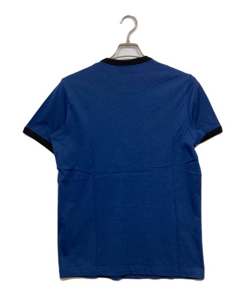 DIESEL（ディーゼル）DIESEL (ディーゼル) リンガーTシャツ ネイビー×ブラック サイズ:XSの古着・服飾アイテム