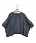 45R（フォーティファイブ・アール）の古着「総柄コットン半袖ニット」｜ネイビー