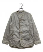 45Rフォーティファイブ・アール）の古着「キルティング ノーカラージャケット」｜グレー