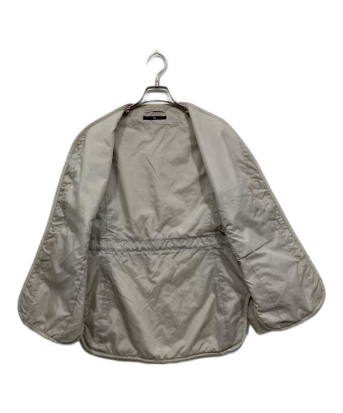 45R（フォーティファイブ・アール）45R (フォーティファイブ・アール) キルティング ノーカラージャケット グレー サイズ:3の古着・服飾アイテム