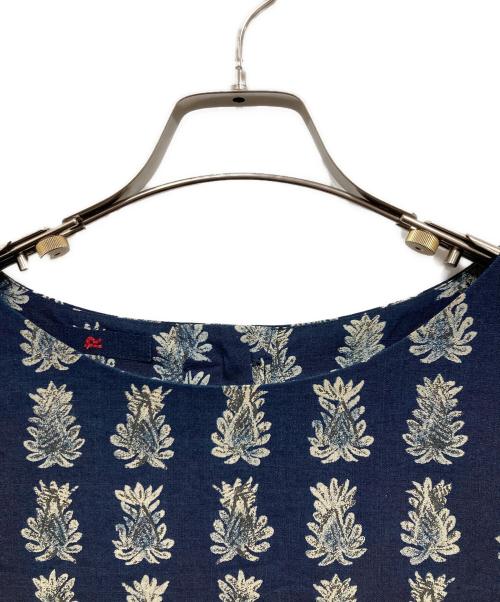 45R（フォーティファイブ・アール）45R (フォーティファイブ・アール) 総柄シャツ ネイビー サイズ:3の古着・服飾アイテム