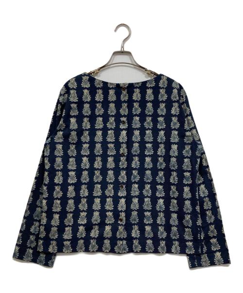 45R（フォーティファイブ・アール）45R (フォーティファイブ・アール) 総柄シャツ ネイビー サイズ:3の古着・服飾アイテム