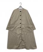 JANTZENジャンセン）の古着「ノーカラーコート」｜ベージュ