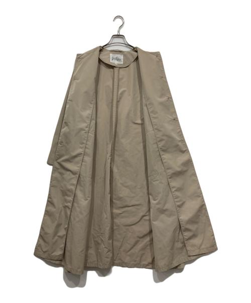 JANTZEN（ジャンセン）JANTZEN (ジャンセン) ノーカラーコート ベージュ サイズ:Mの古着・服飾アイテム