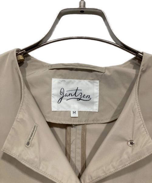 JANTZEN（ジャンセン）JANTZEN (ジャンセン) ノーカラーコート ベージュ サイズ:Mの古着・服飾アイテム