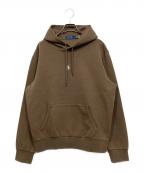 POLO RALPH LAURENポロ・ラルフローレン）の古着「センターポニー プルオーバーパーカー」｜ブラウン