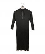 Spick and Spanスピック＆スパン）の古着「リブニットワンピース」｜グレー