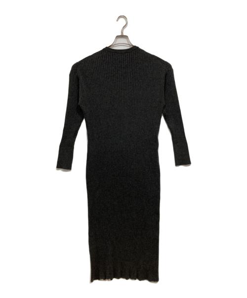 Spick and Span（スピック＆スパン）Spick and Span (スピック＆スパン) リブニットワンピース グレー サイズ:サイズ記載なしの古着・服飾アイテム