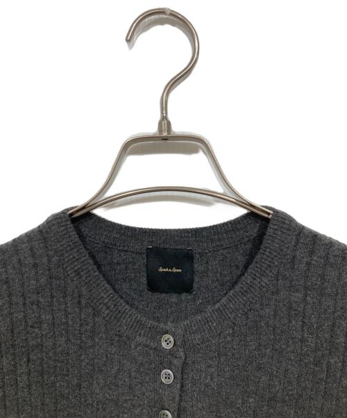 Spick and Span（スピック＆スパン）Spick and Span (スピック＆スパン) リブニットワンピース グレー サイズ:サイズ記載なしの古着・服飾アイテム