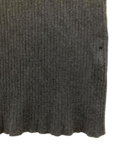 Spick and Span（スピック＆スパン）Spick and Span (スピック＆スパン) リブニットワンピース グレー サイズ:サイズ記載なしの古着・服飾アイテム