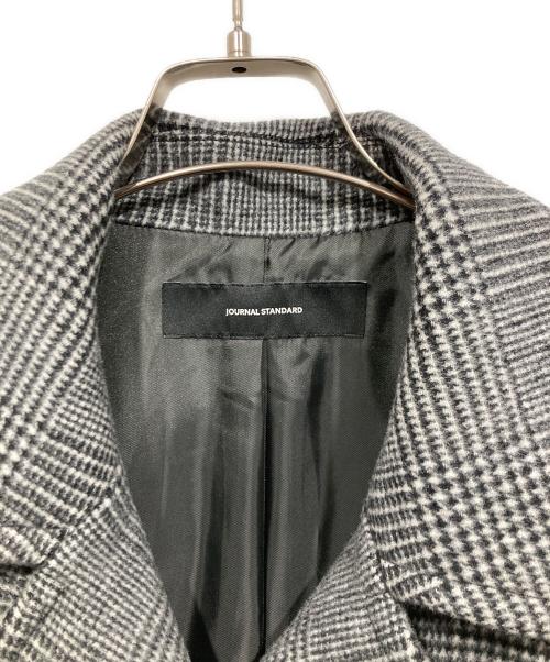 JOURNAL STANDARD（ジャーナルスタンダード）JOURNAL STANDARD (ジャーナルスタンダード) Super140 ミドルPコート グレー サイズ:Mの古着・服飾アイテム