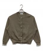 SLOBE IENAスローブ イエナ）の古着「ダブルフェイスジャージースナップカーディガン」｜ブラウン